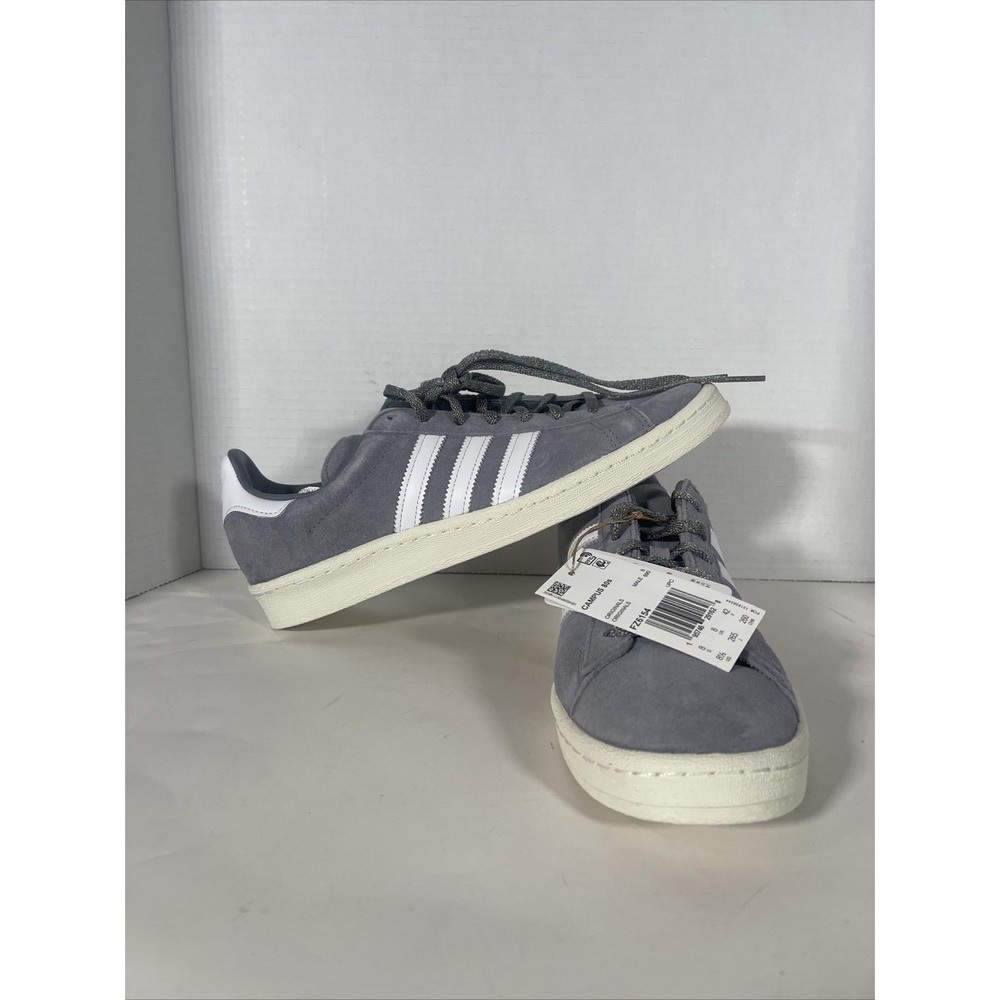 Adidas Campus 80s OG Low Grey Off White FZ6154 Suede Mens Sneakers Sz 8.5‎